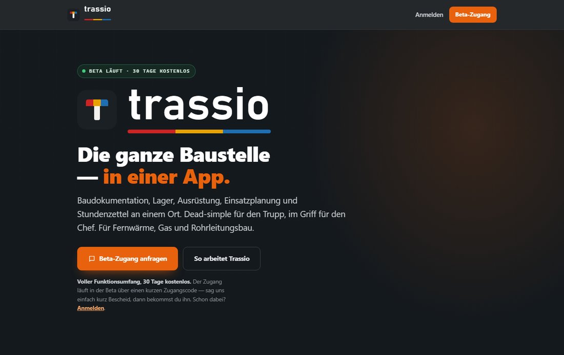 Vorschau der Website trassio.app
